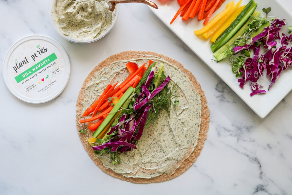 rainbow veggie wraps