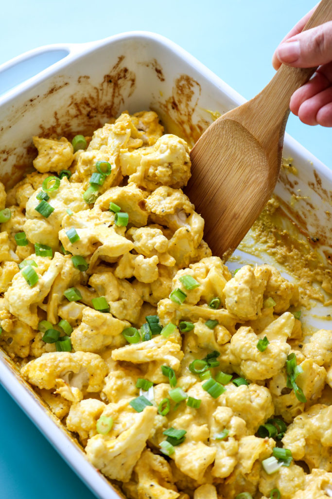 vegan baked cauliflower